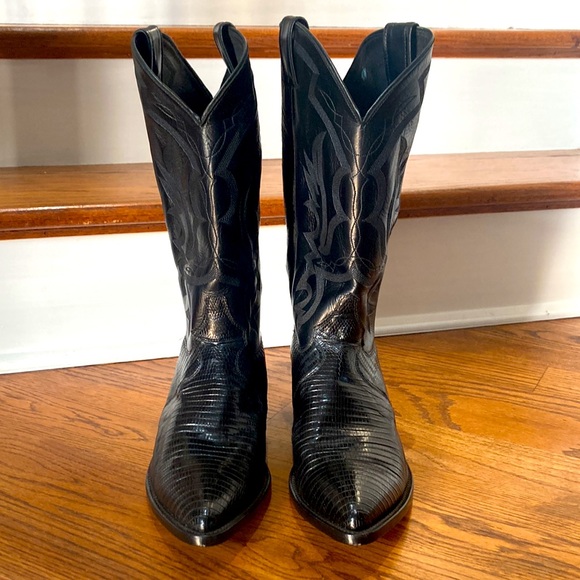 Justin Boots | Shoes | Justin 85 Men Exotic Western Boot With Black ...